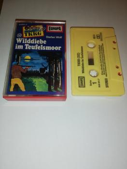 TKKG Folge 32 Wilddiebe im Teufelsmoor Gelb Europa(Kleines Fenster)